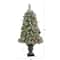 4ft. Pre-Lit Frosted Pine Artificial Christmas Tree with Pinecones & Berries, Clear LED Lights
